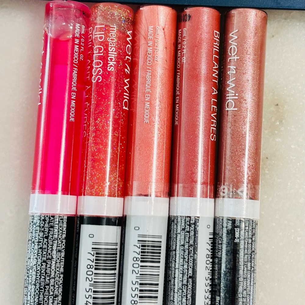 Wet n Wild Lip Gloss Collection - Pink and Coral Hues